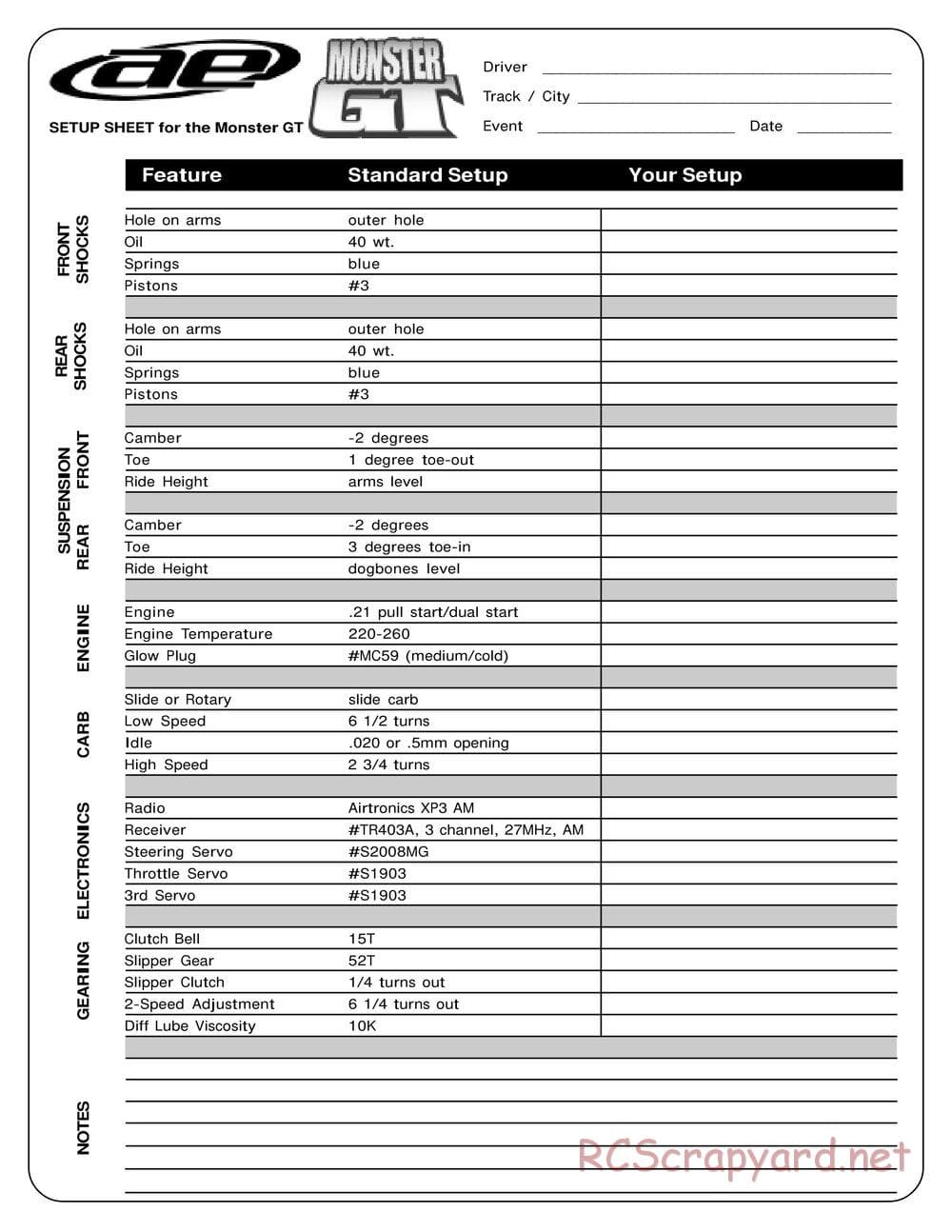 Team Associated - Monster GT - Manual - Page 22