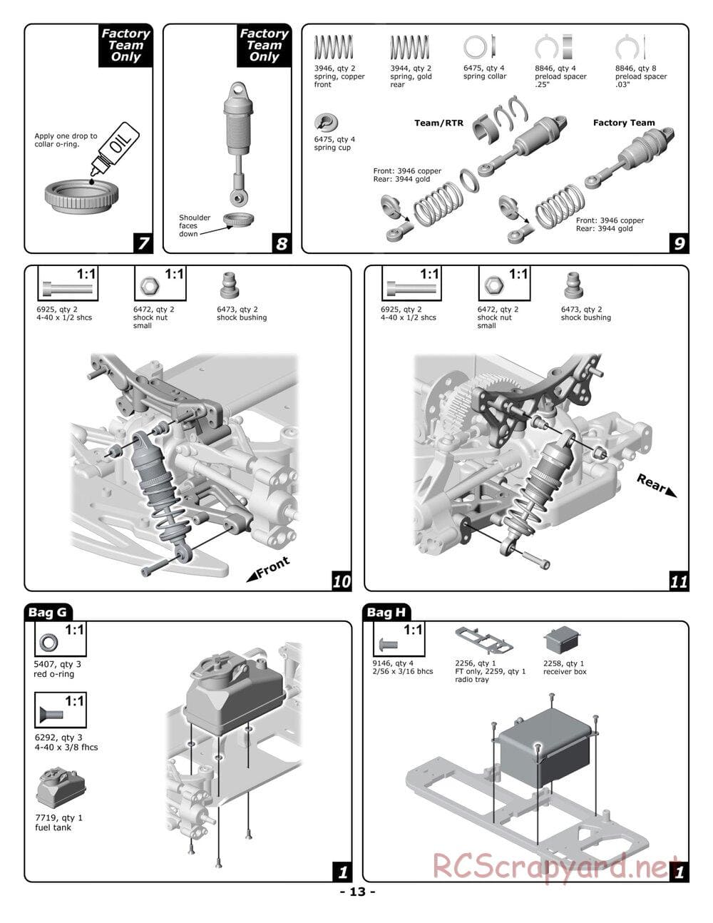 Team Associated - NTC3 RTR Plus / Factory Team / Team - Manual - Page 13