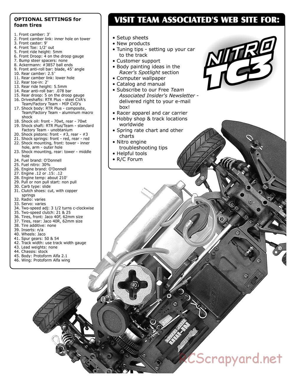 Team Associated - NTC3 RTR Plus / Factory Team / Team - Manual - Page 26