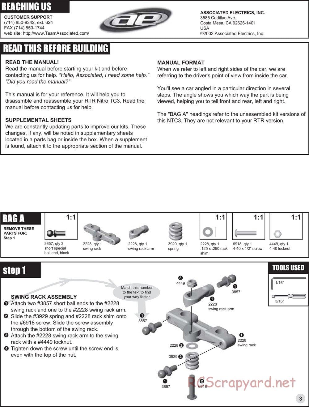 Team Associated - NTC3 RTR - Manual - Page 2