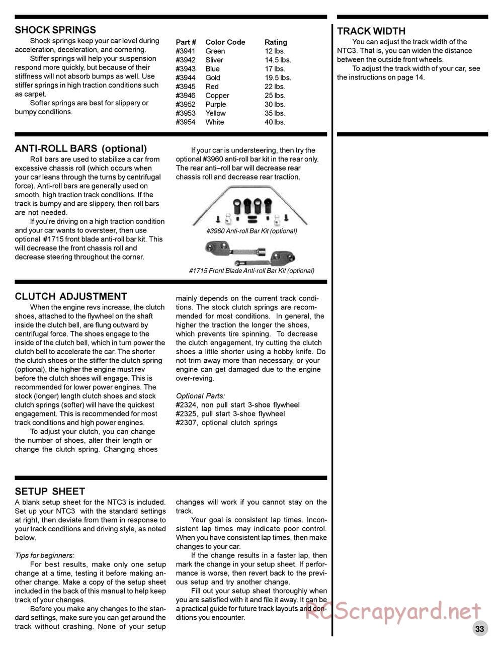 Team Associated - NTC3 RTR - Manual - Page 32