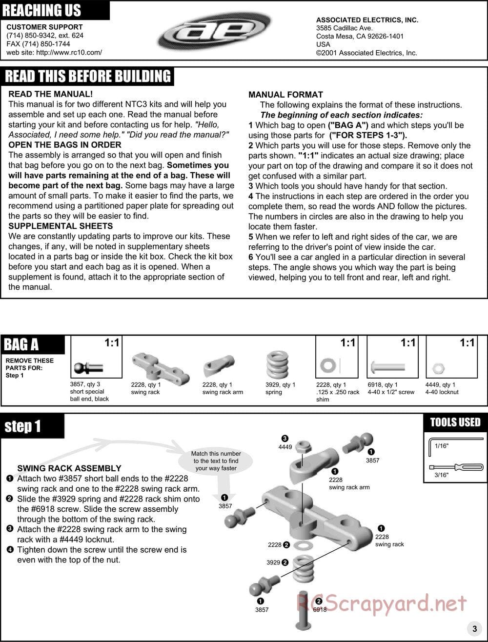 Team Associated - NTC3 Team - Manual - Page 2