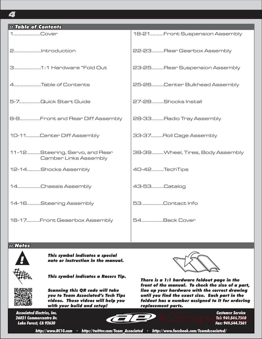 Team Associated - Nomad DB8 - Manual - Page 4