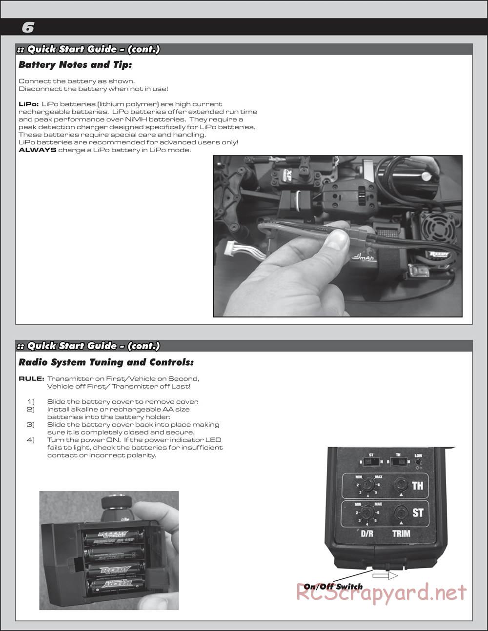 Team Associated - Nomad DB8 - Manual - Page 6