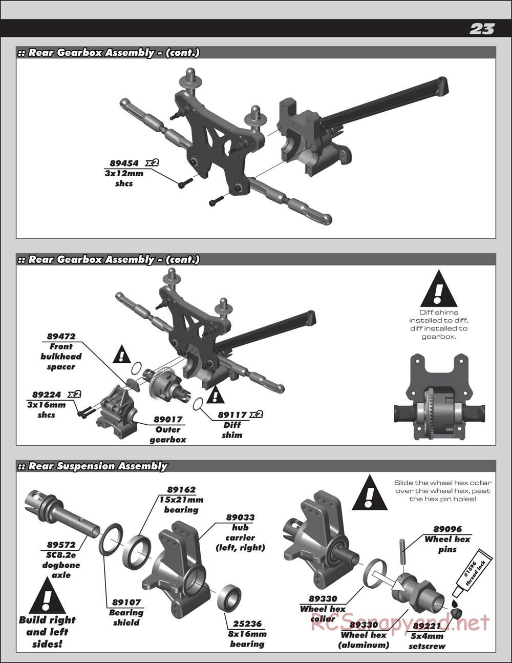 Team Associated - Nomad DB8 - Manual - Page 23