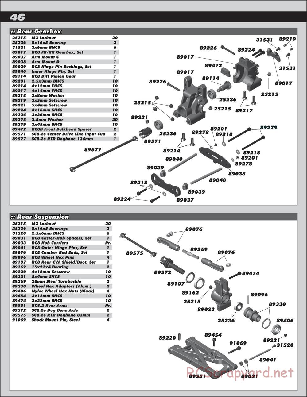 Team Associated - Nomad DB8 - Manual - Page 46