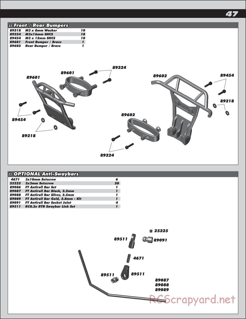 Team Associated - Nomad DB8 - Manual - Page 47