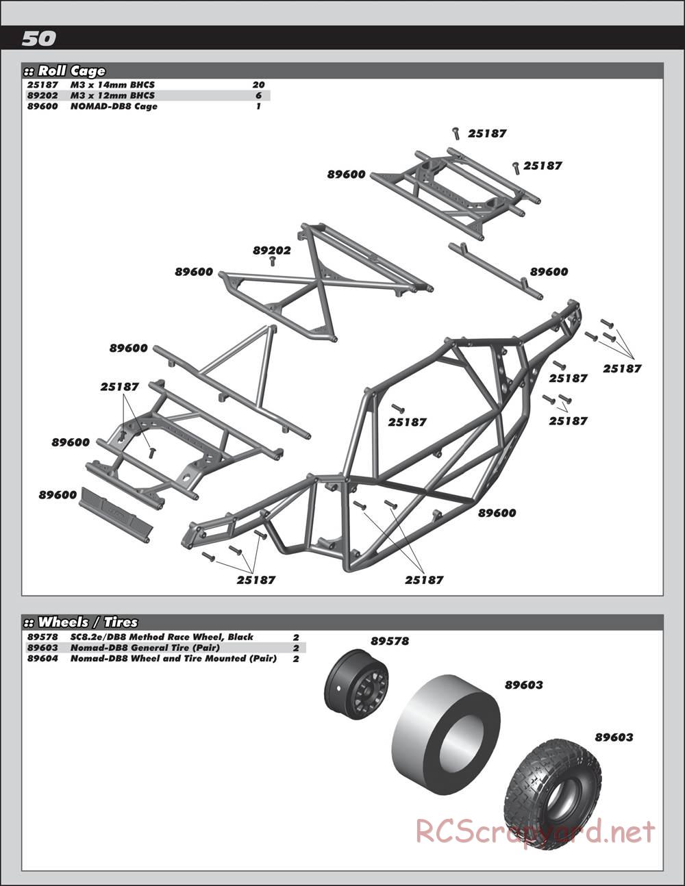 Team Associated - Nomad DB8 - Manual - Page 50