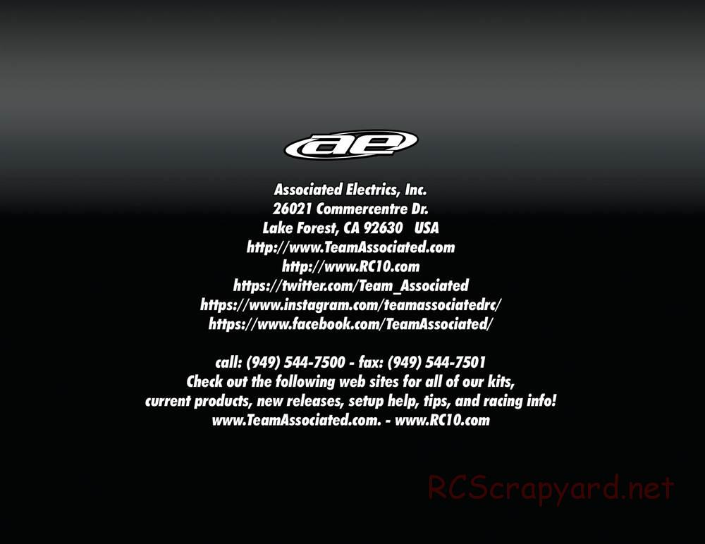 Team Associated - Nomad DB8 - Manual - Page 54