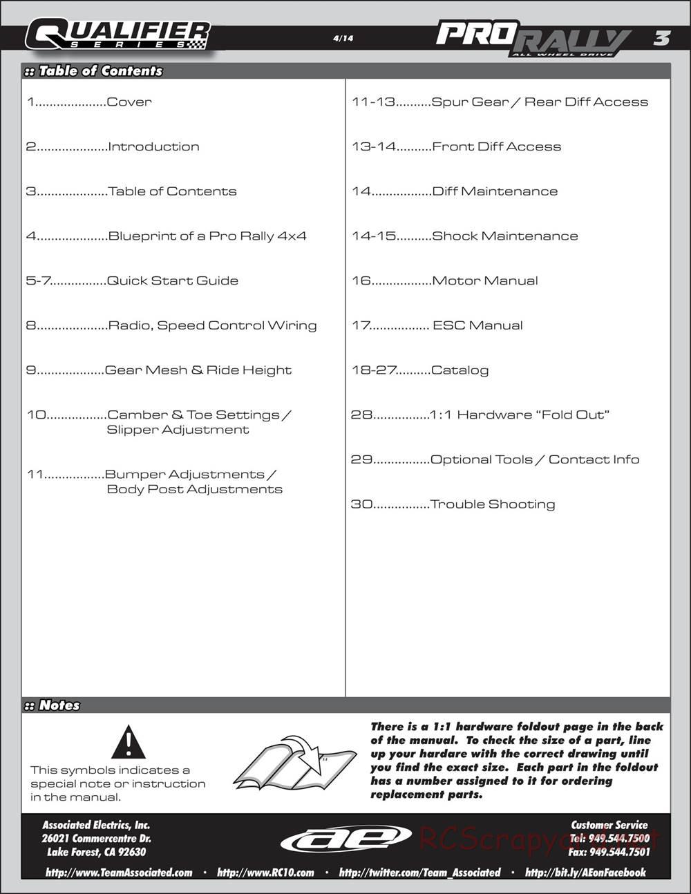 Team Associated - ProRally AWD - Manual - Page 3