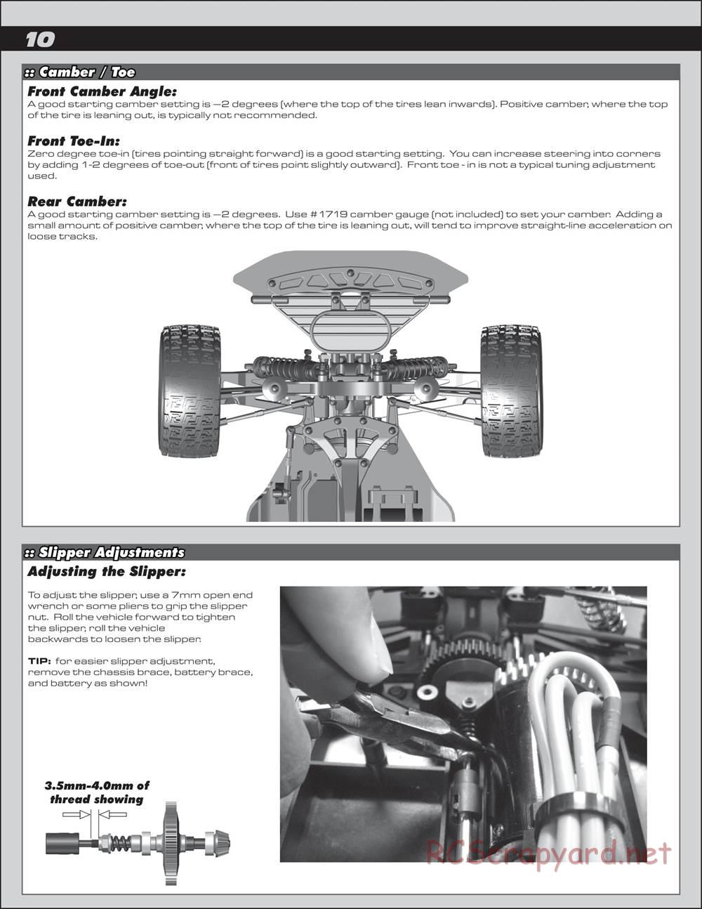 Team Associated - ProRally AWD - Manual - Page 10