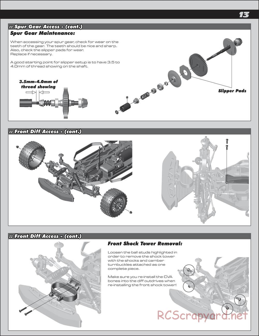 Team Associated - ProRally AWD - Manual - Page 13