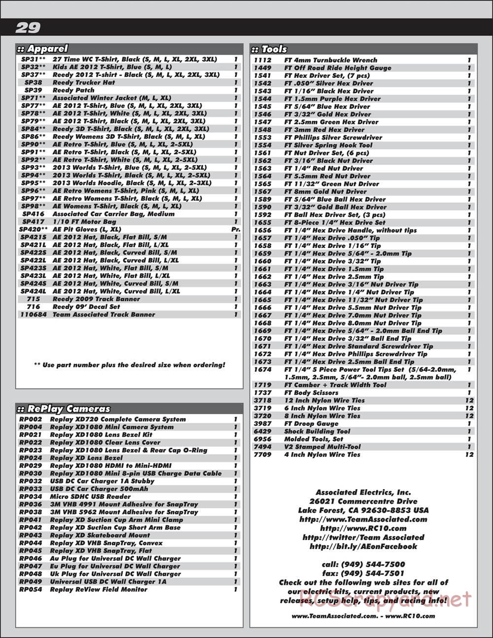 Team Associated - ProRally AWD - Manual - Page 29