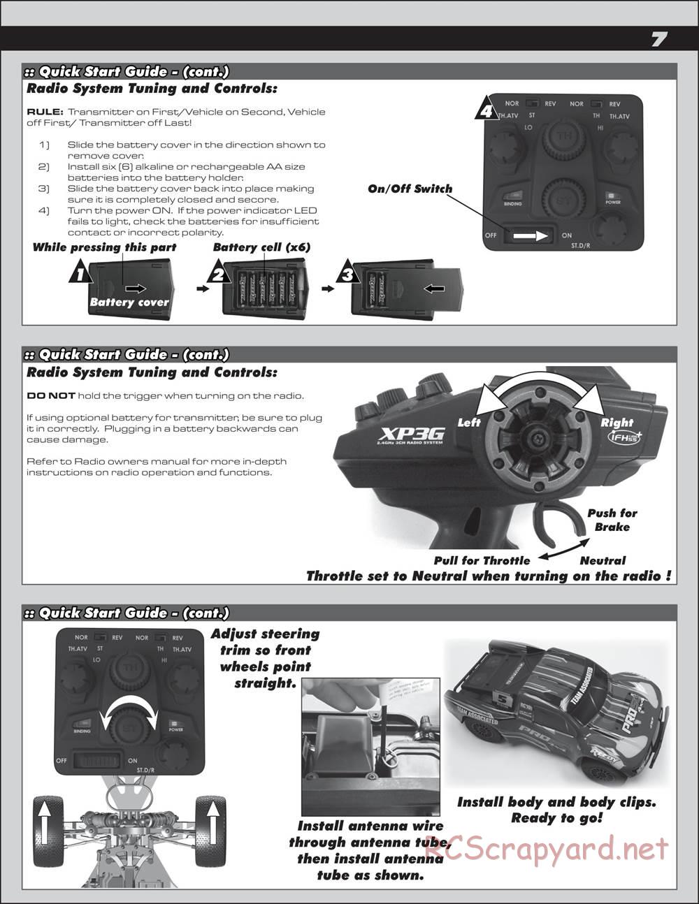 Team Associated - ProSC 4x4 - Manual - Page 7