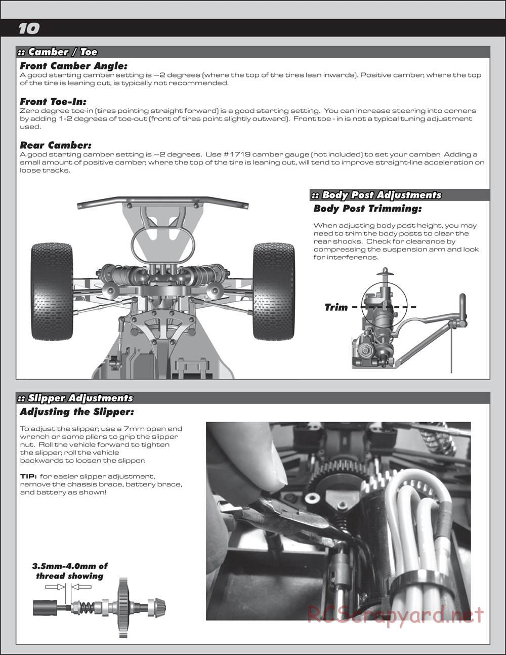 Team Associated - ProSC 4x4 - Manual - Page 10