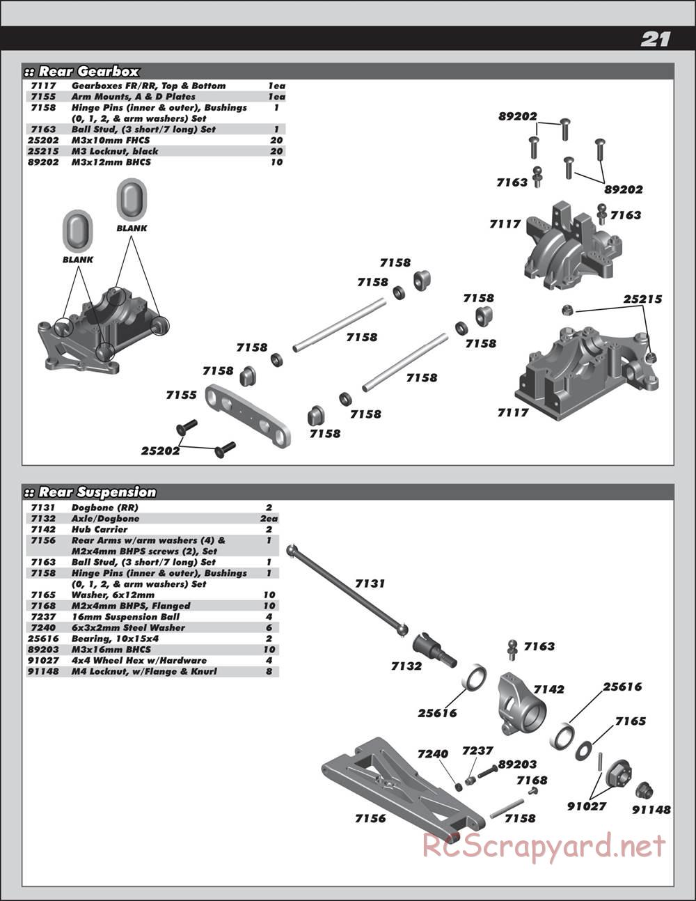 Team Associated - ProSC 4x4 - Manual - Page 21