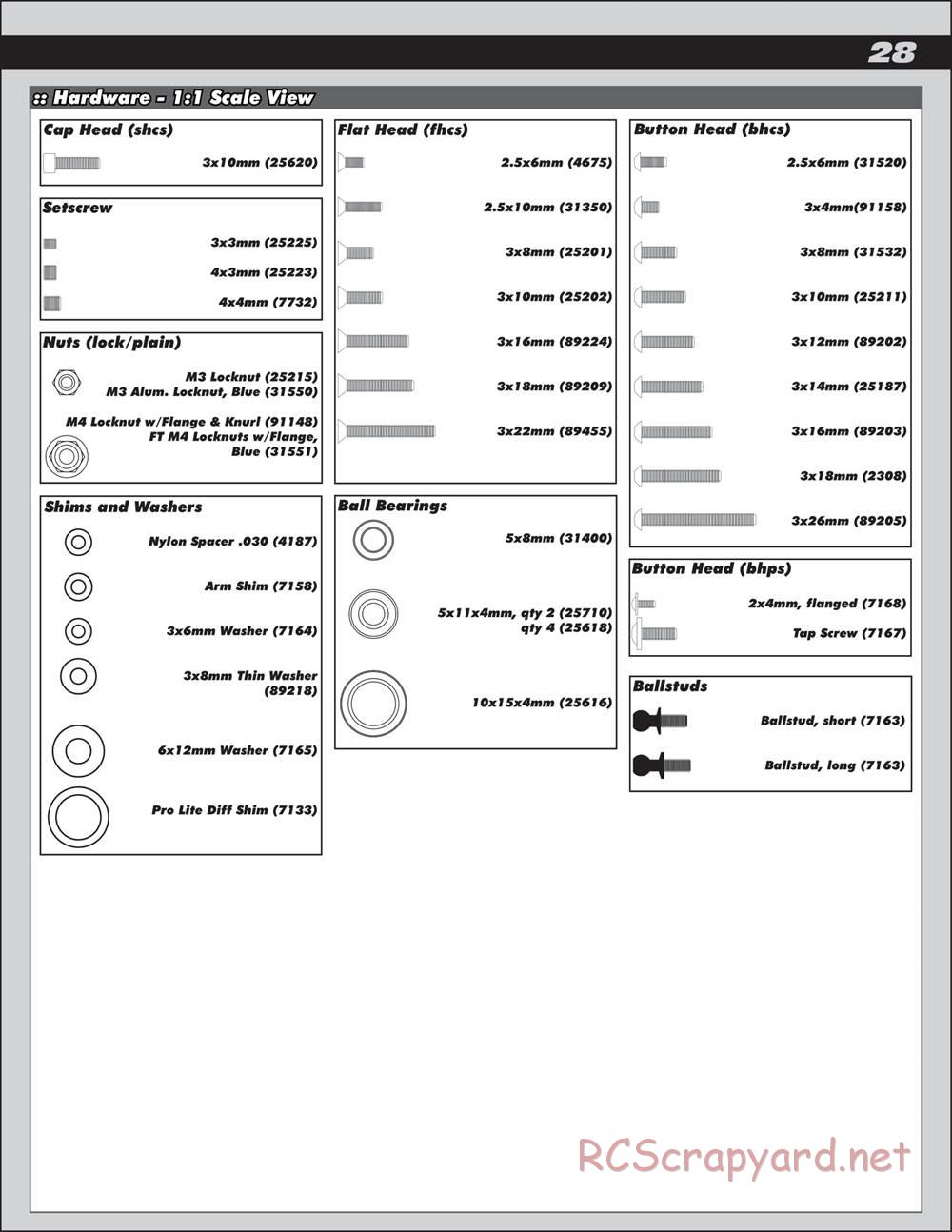 Team Associated - ProSC 4x4 - Manual - Page 28