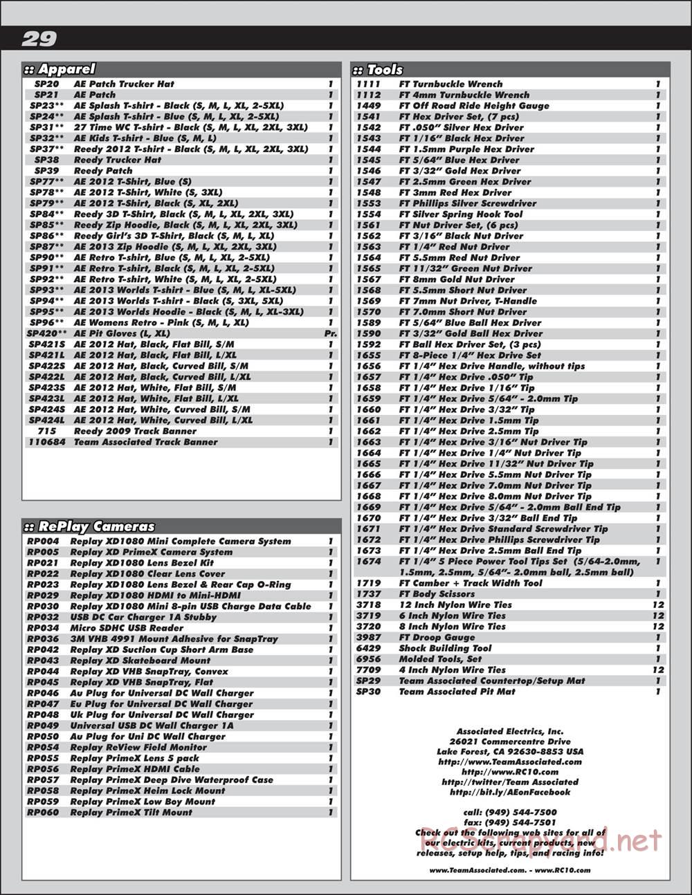 Team Associated - ProSC 4x4 - Manual - Page 29