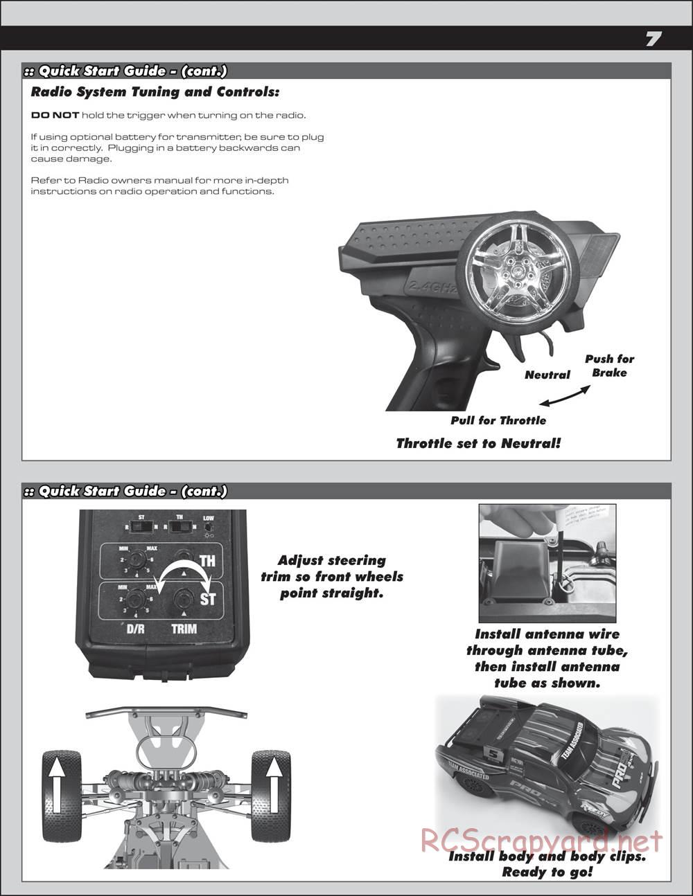 Team Associated - ProSC 4x4 Brushless - Manual - Page 7