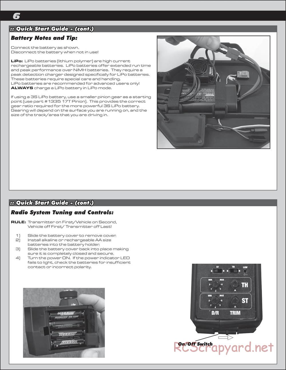 Team Associated - Pro SC10 - Manual - Page 6