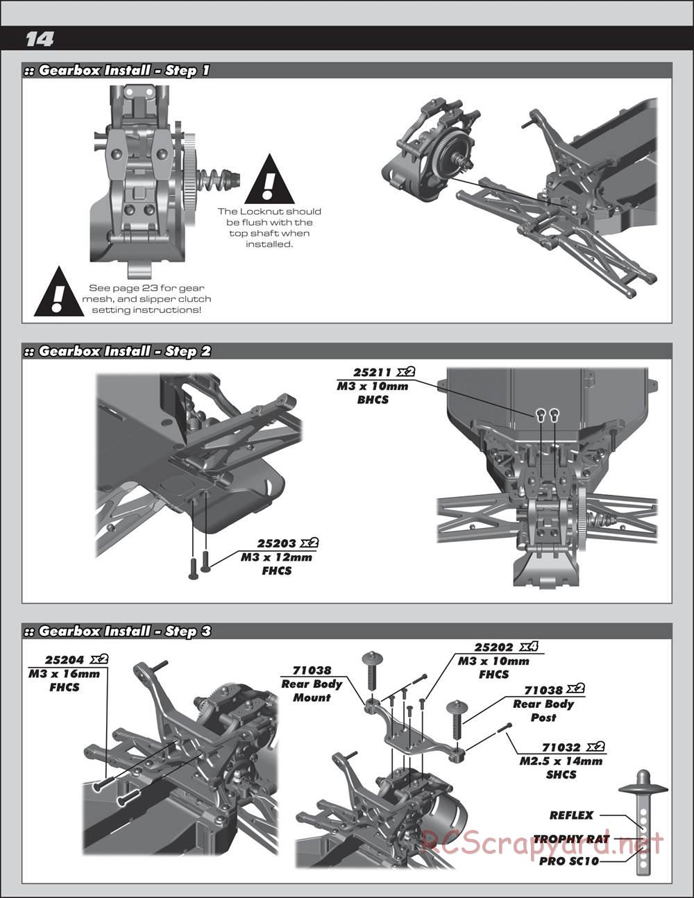 Team Associated - Pro SC10 - Manual - Page 14