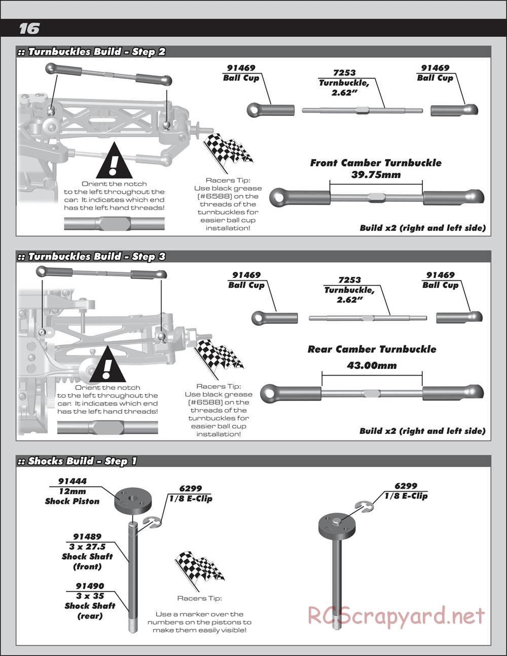 Team Associated - Pro SC10 - Manual - Page 16