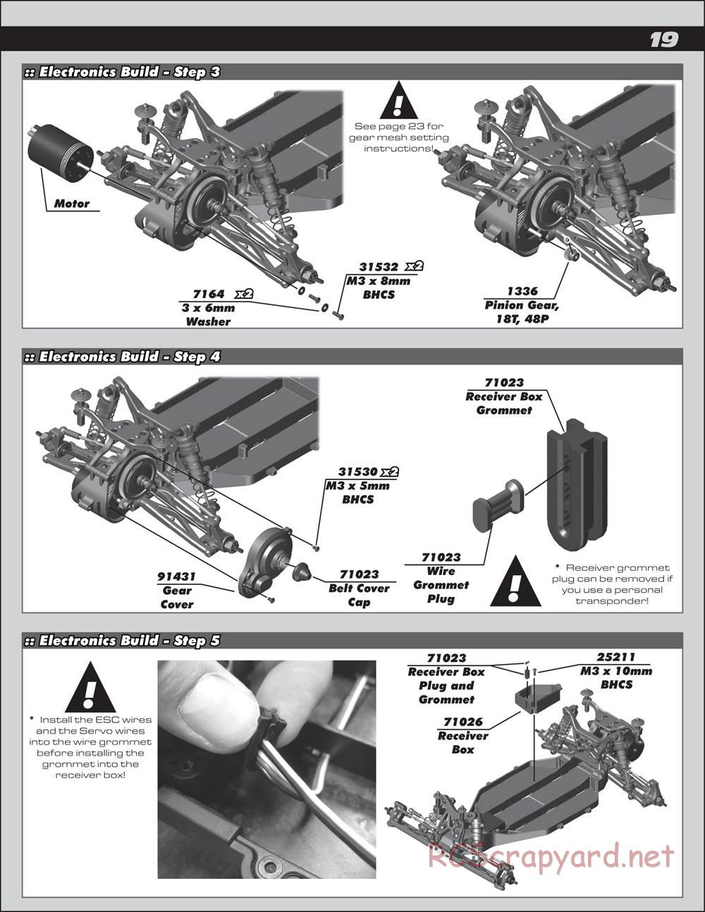 Team Associated - Pro SC10 - Manual - Page 19