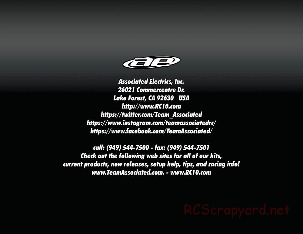 Team Associated - Pro SC10 - Manual - Page 34