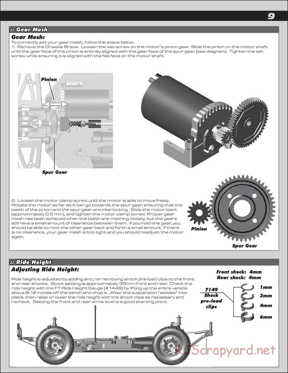 Team Associated - Prolite 4x4 - Manual - Page 9