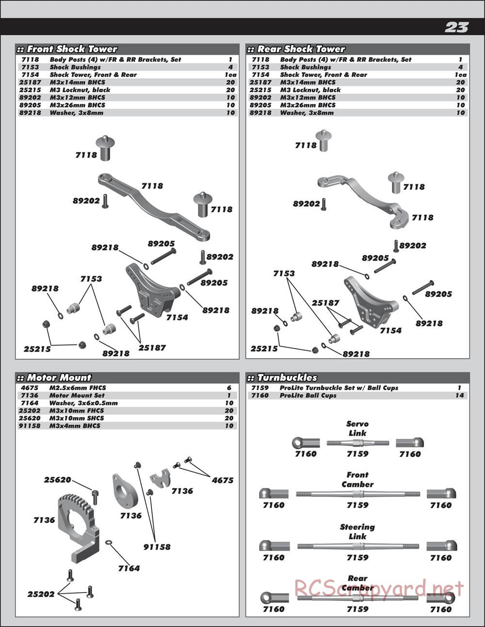 Team Associated - Prolite 4x4 - Manual - Page 23