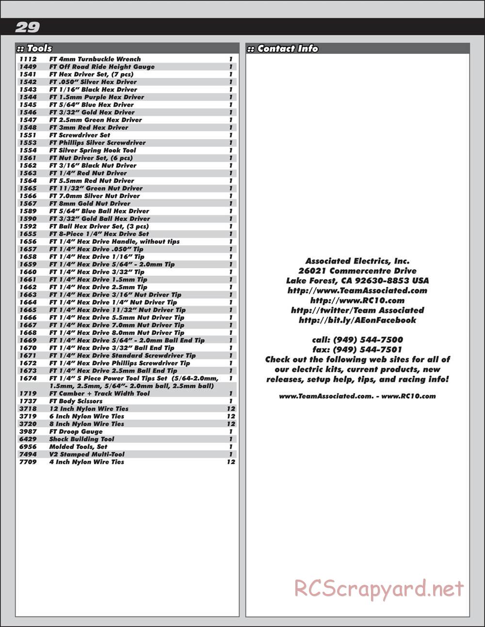 Team Associated - Prolite 4x4 - Manual - Page 29