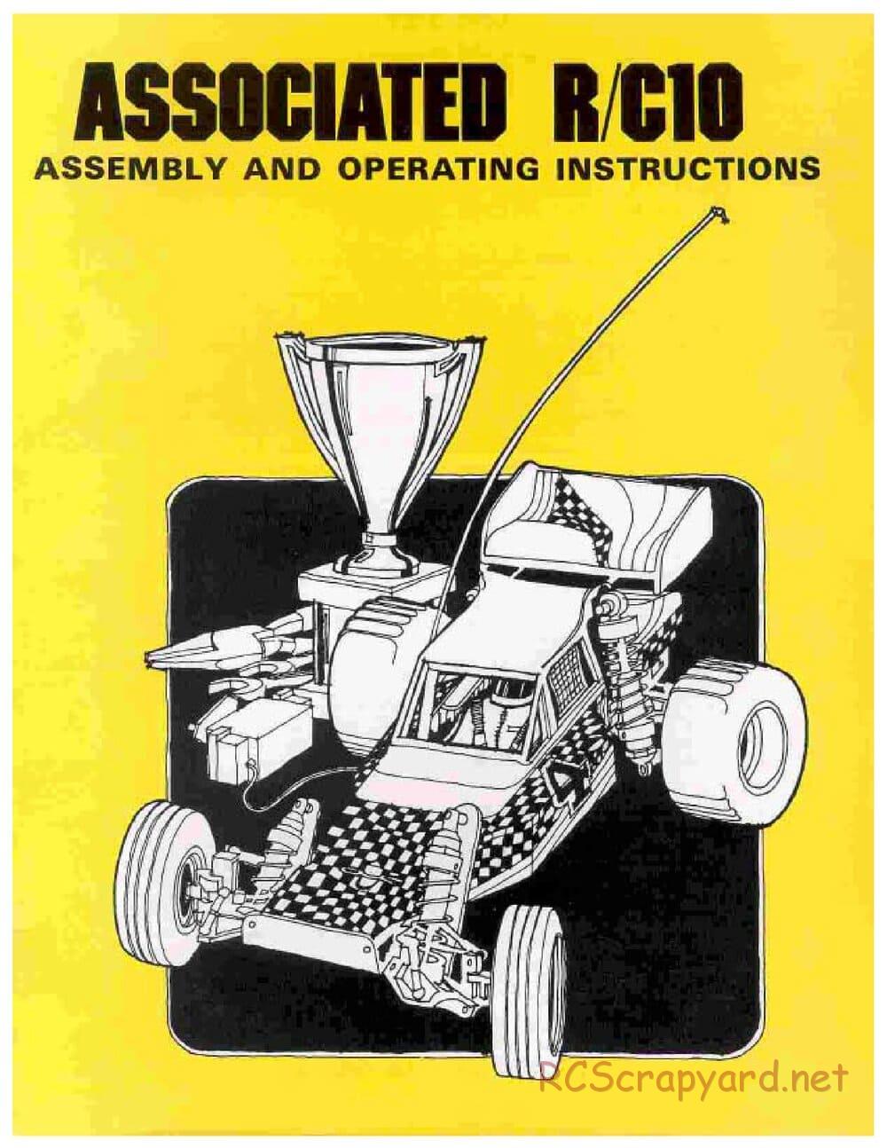 Team Associated - RC10 - 1986 Cadillac Manual - Page 1