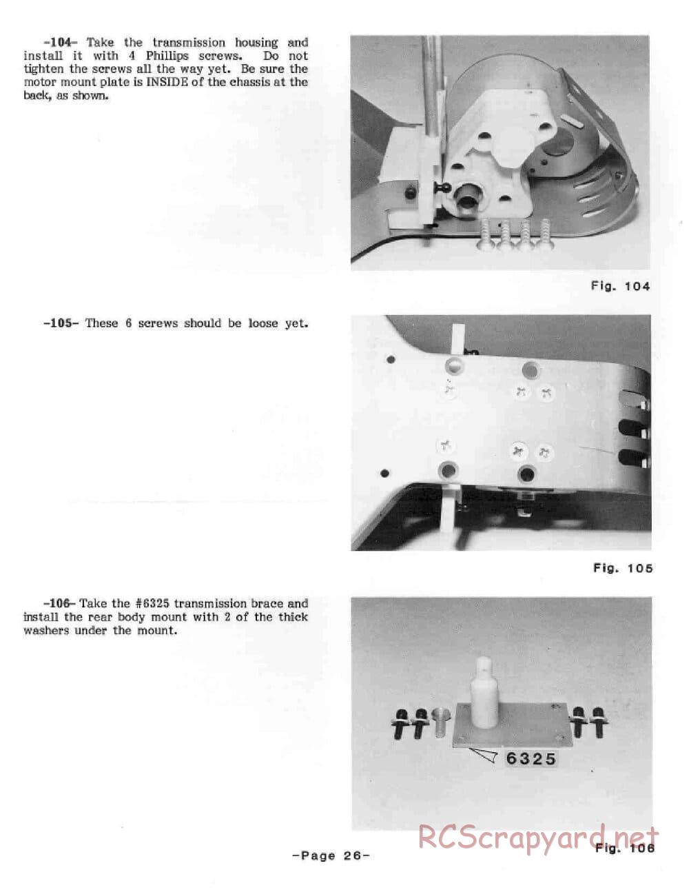 Team Associated - RC10 - 1986 Cadillac Manual - Page 28