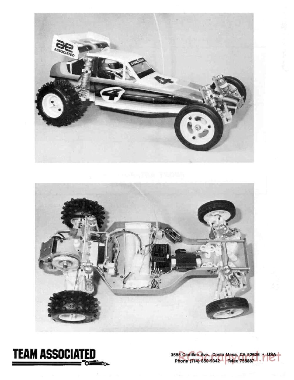 Team Associated - RC10 - 1986 Cadillac Manual - Page 68