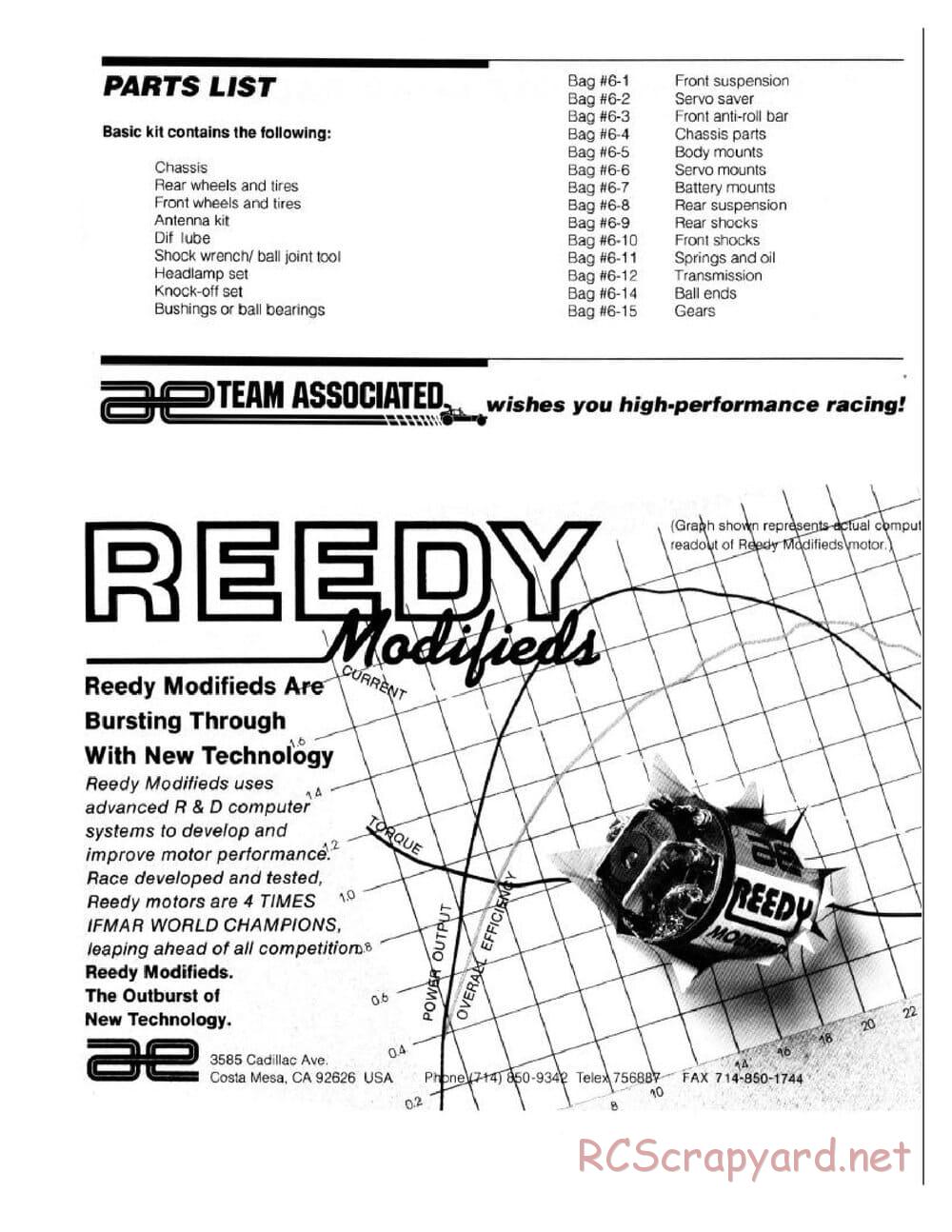 Team Associated - RC10 Graphite - Manual - Page 39