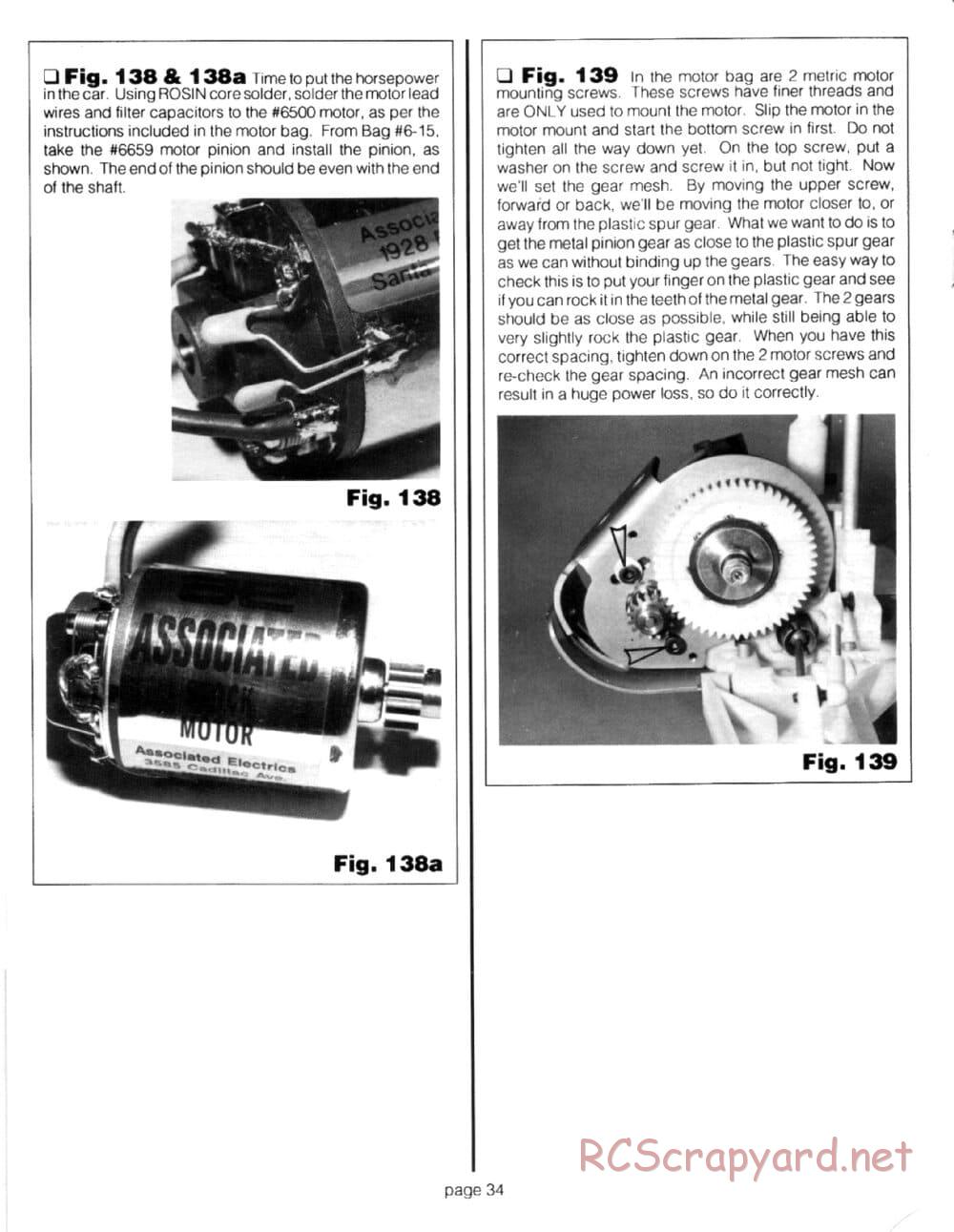 Team Associated - RC10 CE - 1990 - Manual - Page 34