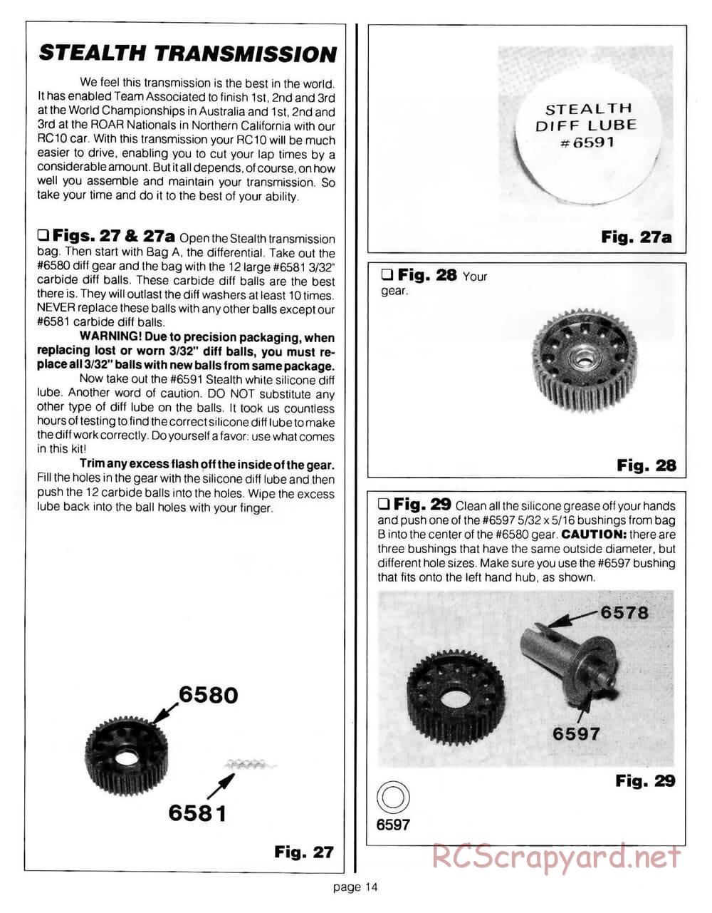 Team Associated - RC10 CE - 1992 - Manual - Page 13