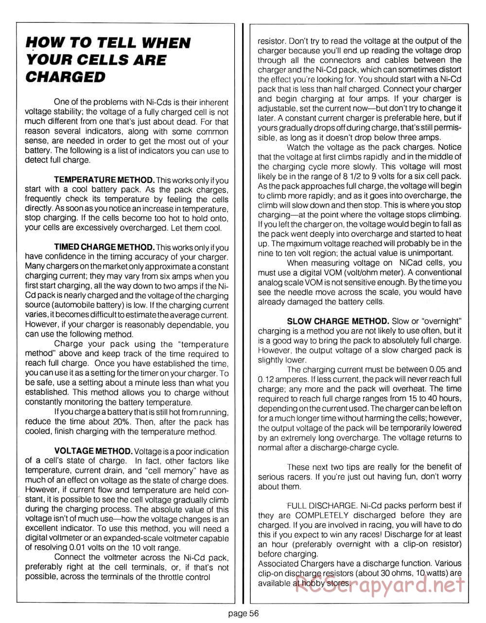 Team Associated - RC10 CE - 1992 - Manual - Page 55