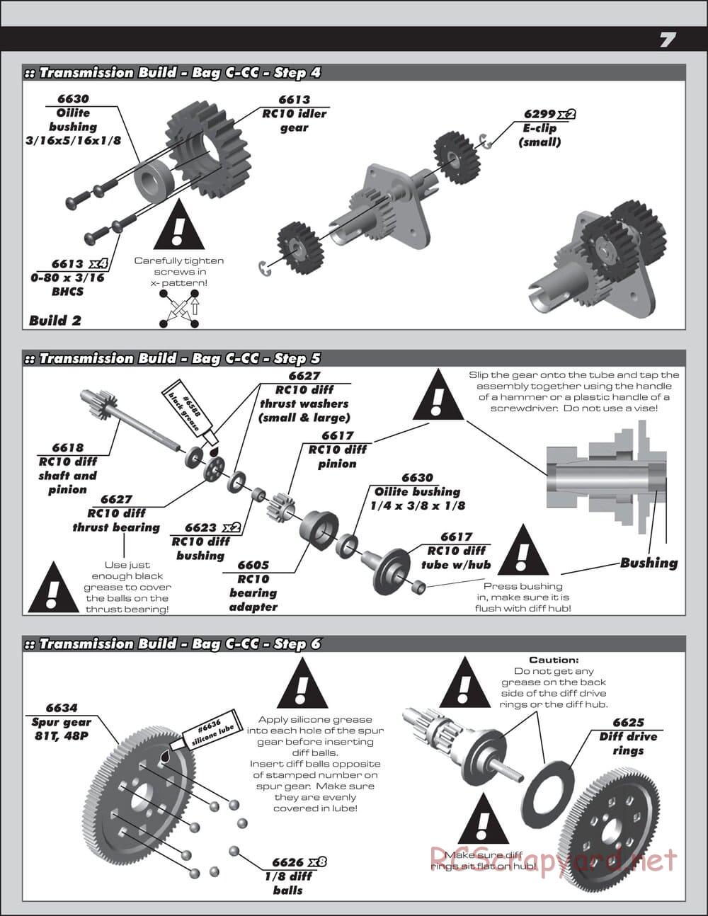 Team Associated - RC10 Classic - Manual - Page 7