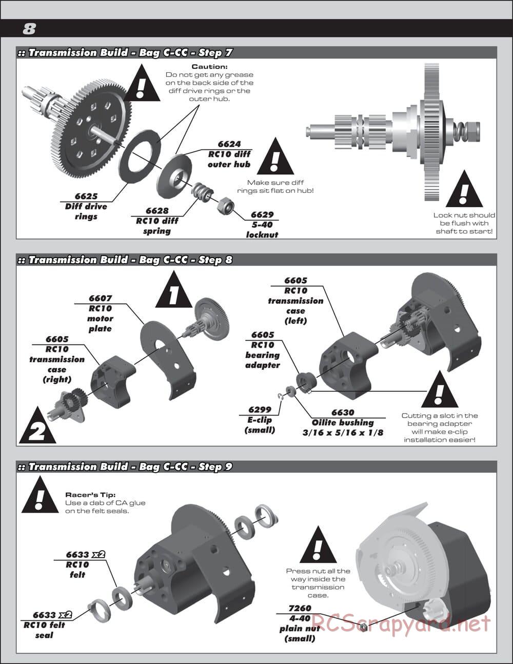 Team Associated - RC10 Classic - Manual - Page 8