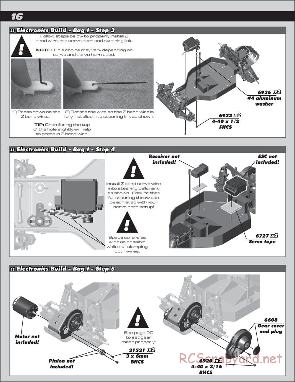 Team Associated - RC10 Classic - Manual - Page 16