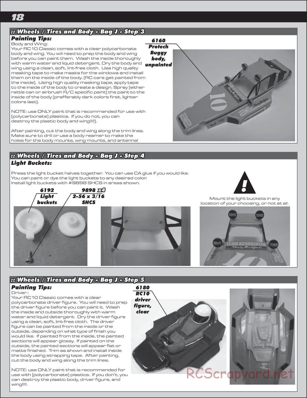 Team Associated - RC10 Classic - Manual - Page 18