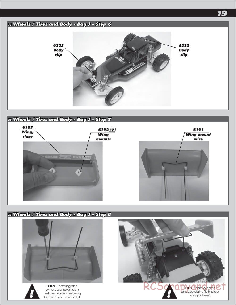 Team Associated - RC10 Classic - Manual - Page 19