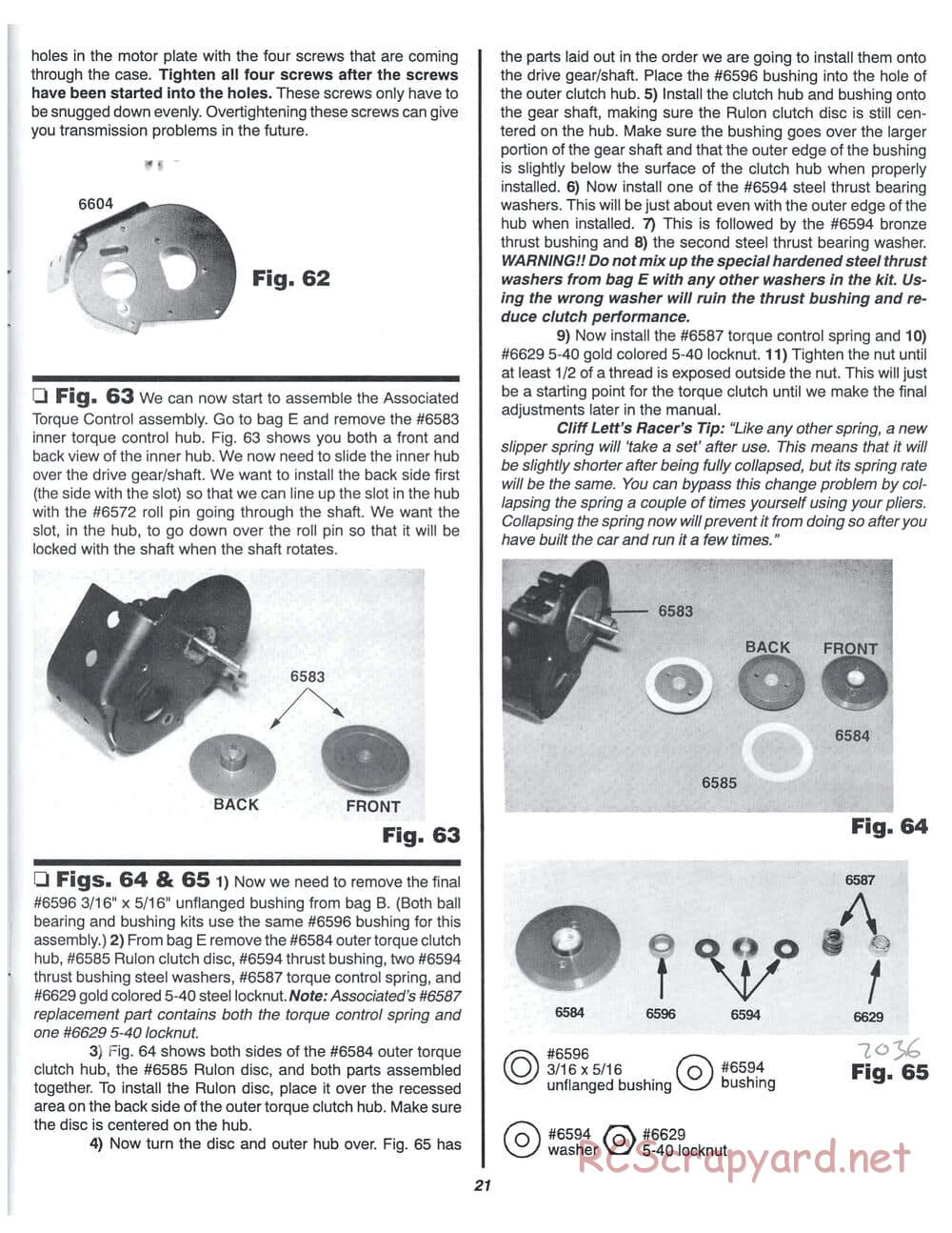 Team Associated - RC10 DS - Manual - Page 20