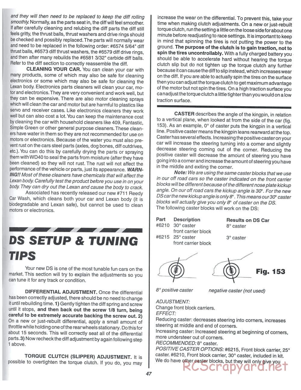 Team Associated - RC10 DS - Manual - Page 46