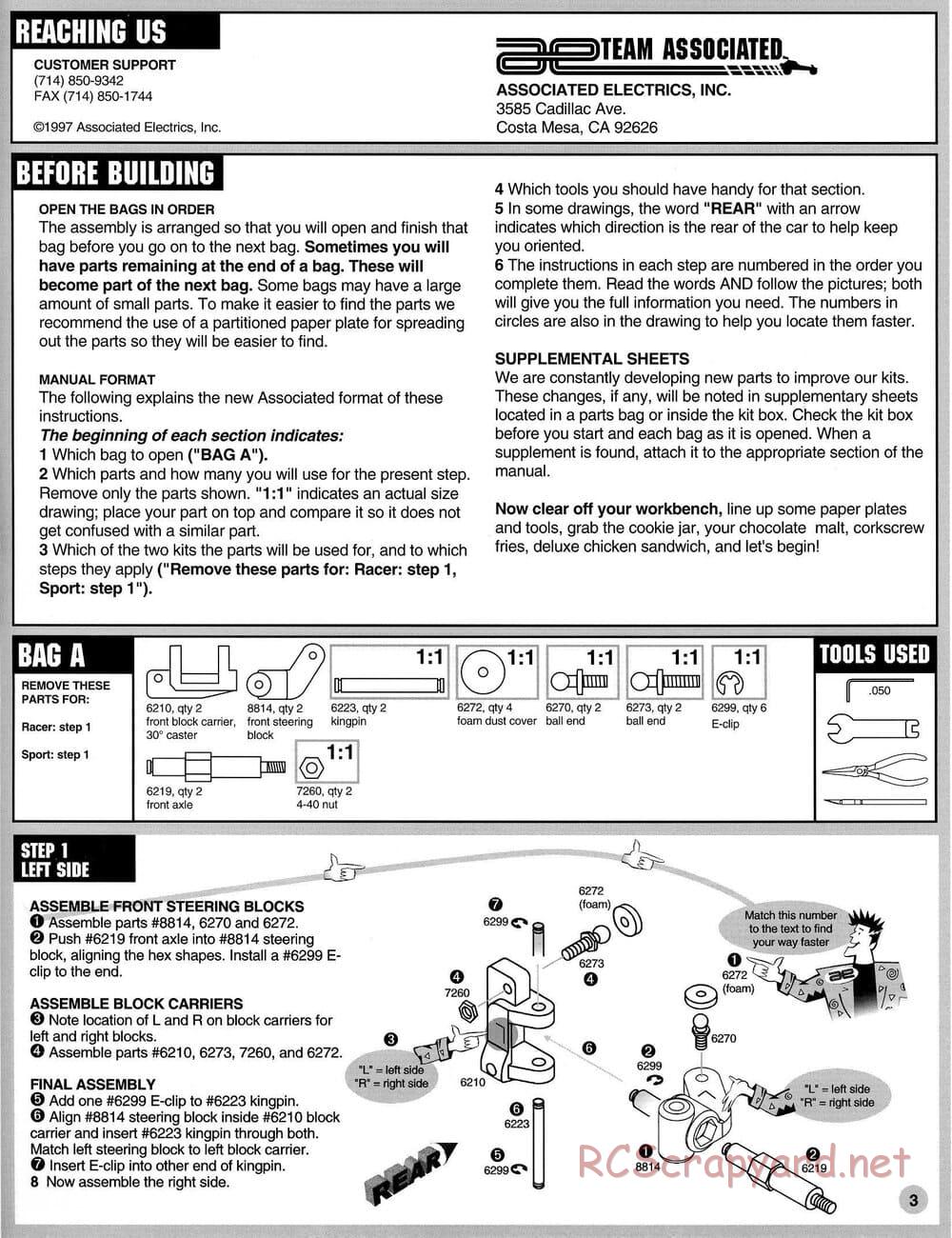 Team Associated - RC10-NDS - Manual - Page 3