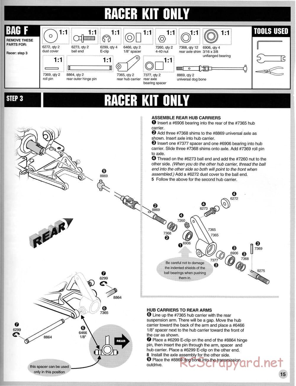 Team Associated - RC10-NDS - Manual - Page 15