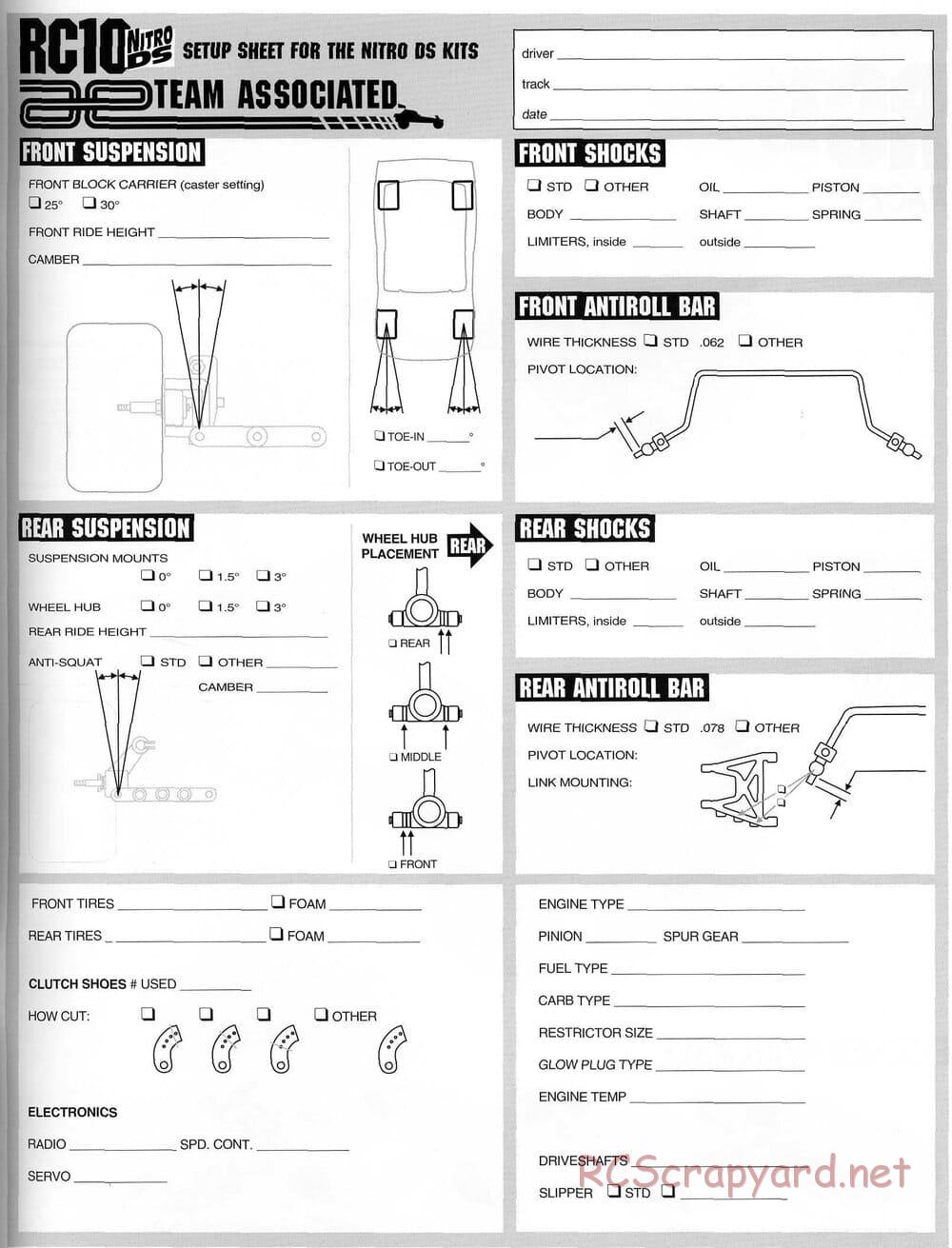 Team Associated - RC10-NDS - Manual - Page 35