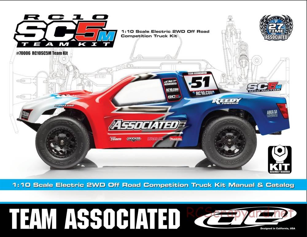 Team Associated - RC10 SC5M Team - Manual - Page 1
