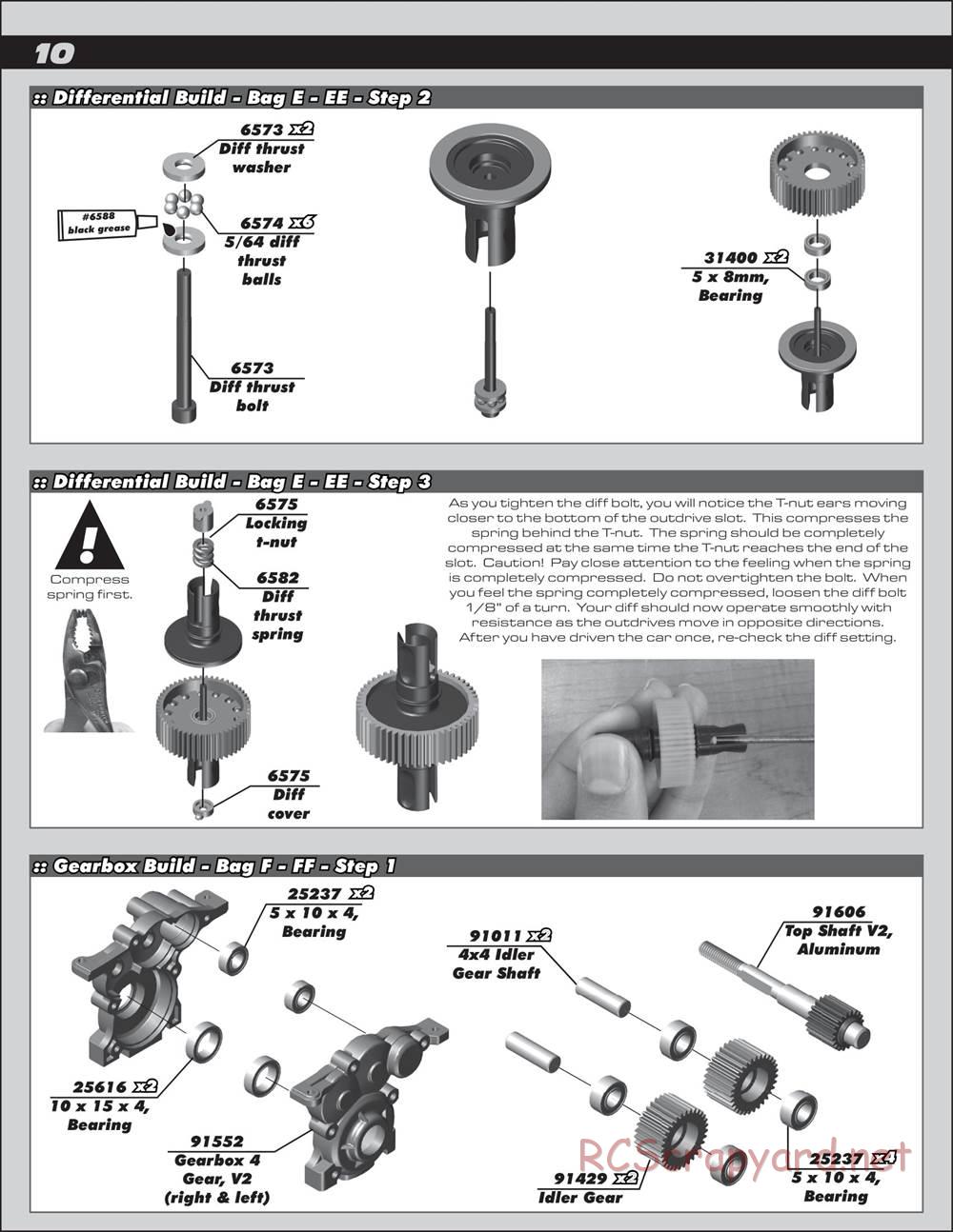 Team Associated - RC10 SC5M Team - Manual - Page 10